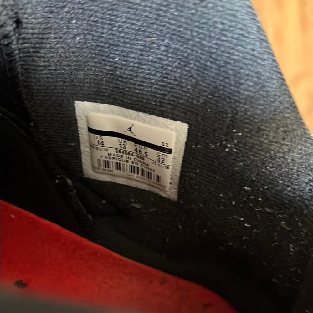 Air Jordan 6 Retro Black and Red Sneakers